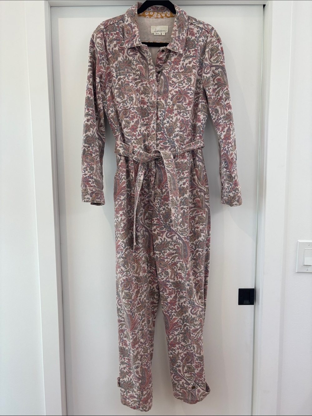 Anthropologie Paisley Utility Jumpsuit - Picture 10 of 14